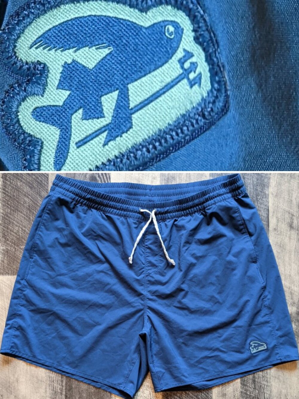 Patagonia Hydropeak Volley Shorts XL Navy Blue Boardshorts